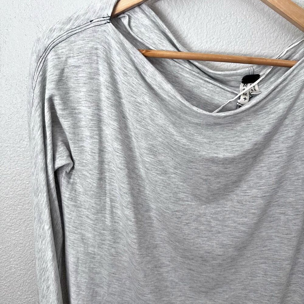 WE THE FREE PEOPLE | Heather Gray Oversized Shirt Top Lightweight | Size Medium